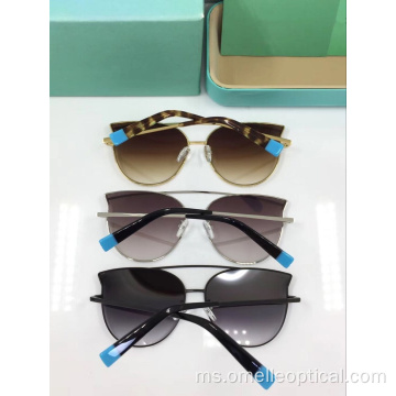 Coklat Sunglasses Mata Kucing yang Bergaya Untuk Wanita